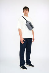 “Oni Veggie” x Mushroom Leather Crossbody Bag