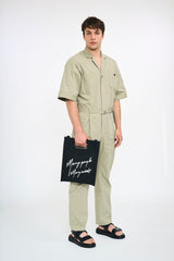 Organic Cotton x Apple Leather Record Bag