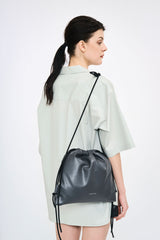 Recycled ECO Leather Drawstring Bag