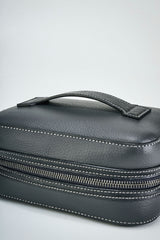 Mushroom Leather Travel Pouch
