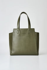 Cactus leather horizontal tote bag