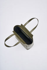 Cactus leather horizontal tote bag