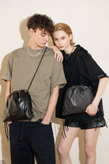 Recycled ECO Leather Drawstring Bag