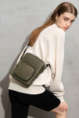 Cactus Leather CrossbodyBag (square)