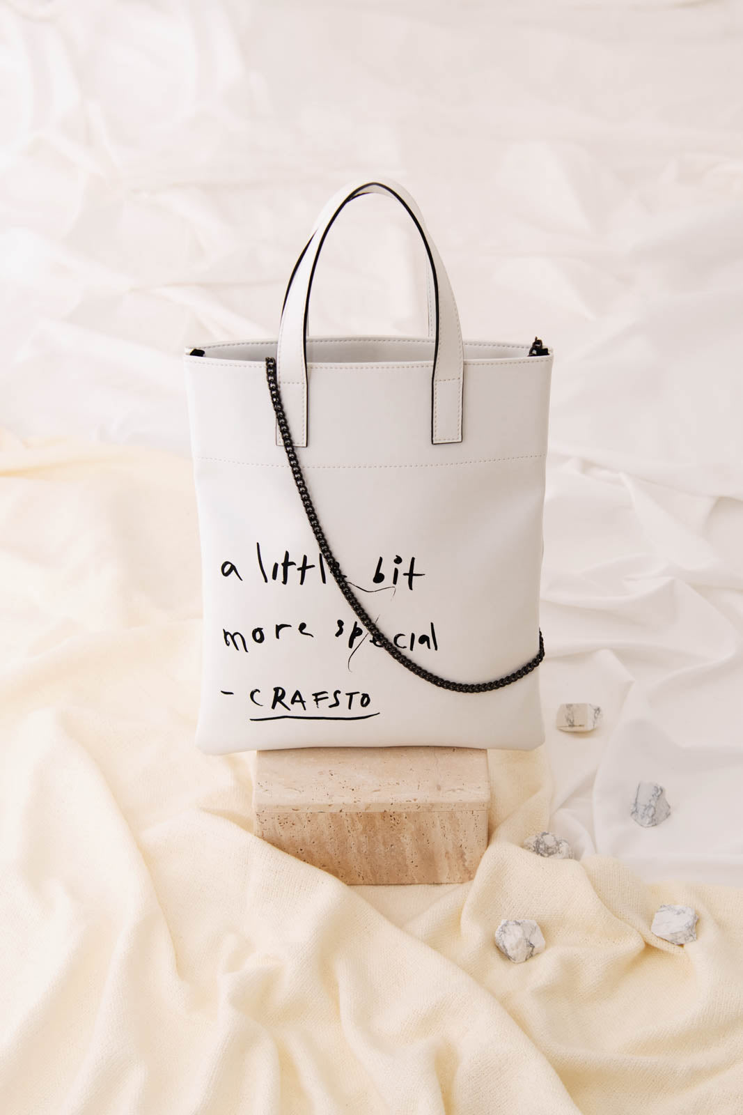 Cactus Leather Graphic Lesson Bag