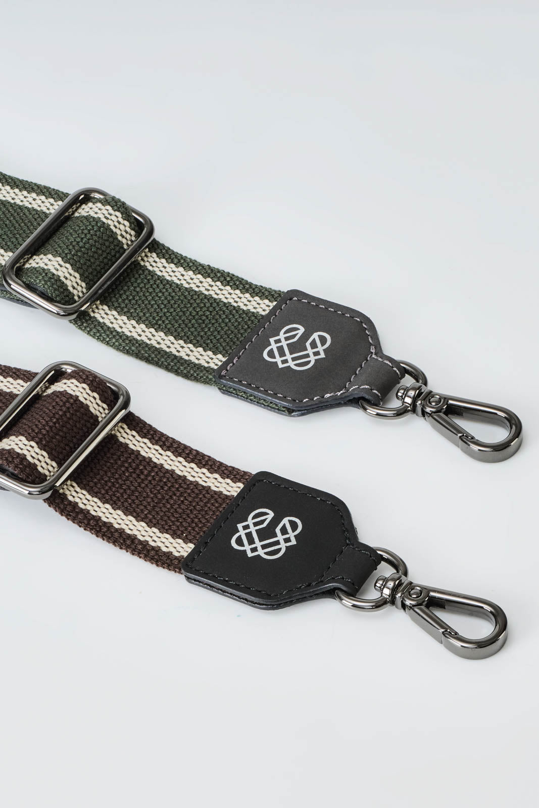Line x Cone Leather Shoulder Strap