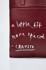 Cactus Leather Graphic Lesson Bag