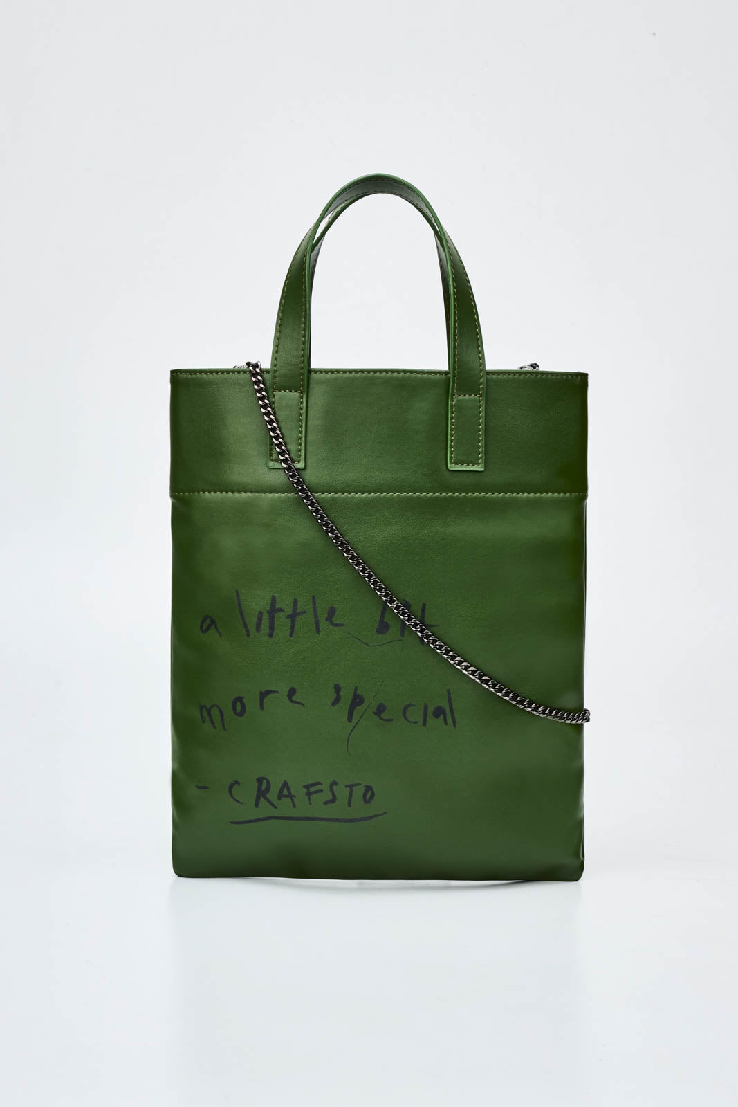 Cactus Leather Graphic Lesson Bag