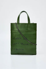 Cactus Leather Graphic Lesson Bag