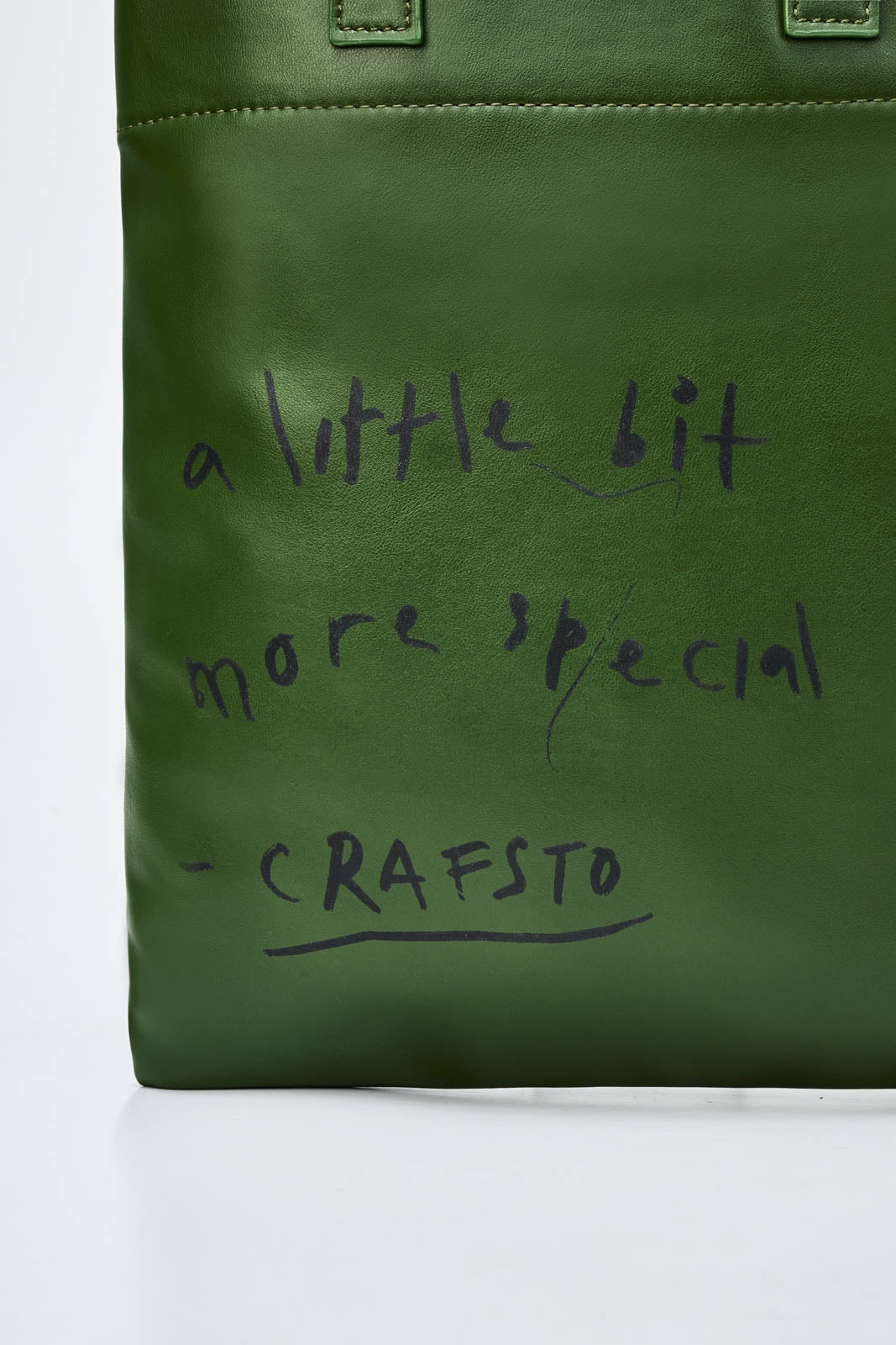 Cactus Leather Graphic Lesson Bag