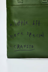 Cactus Leather Graphic Lesson Bag