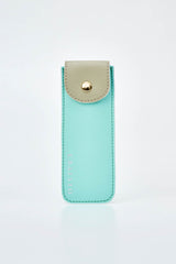 Mushroom Leather Pen Case with Flap