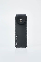 Mushroom Leather Pen Case with Flap