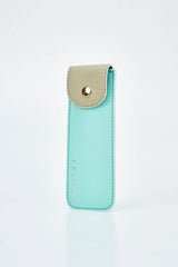 Mushroom Leather Pen Case with Flap