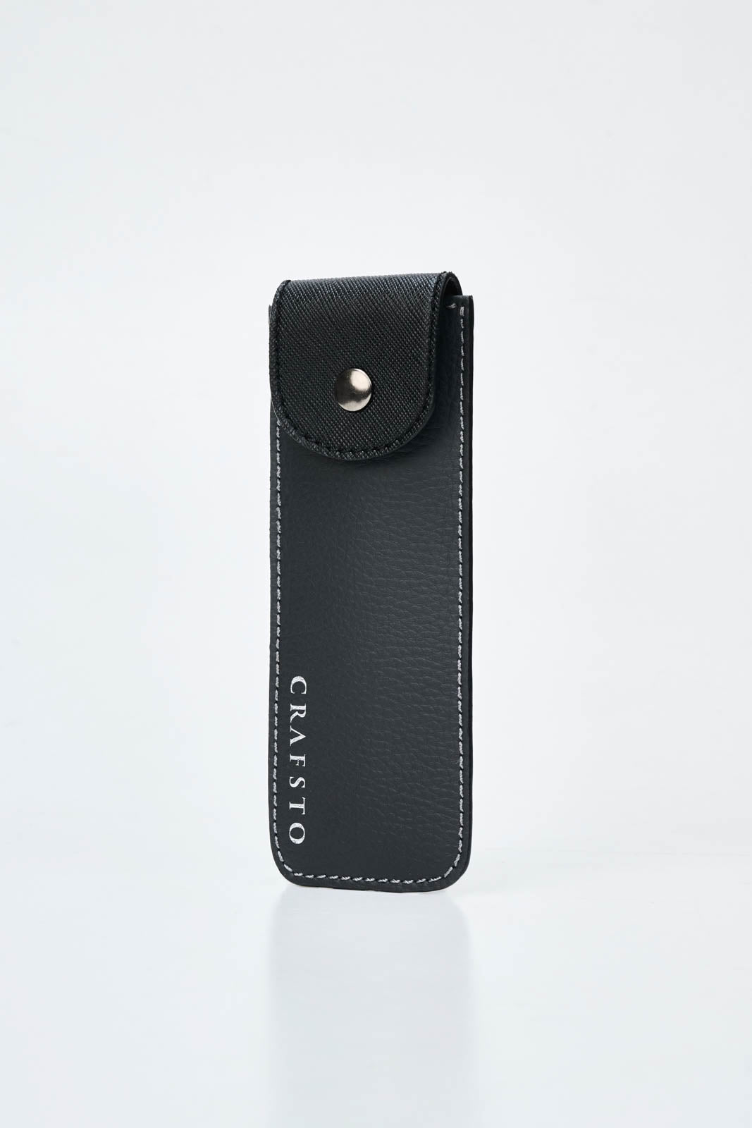 Mushroom Leather Pen Case with Flap