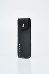 Mushroom Leather Pen Case with Flap