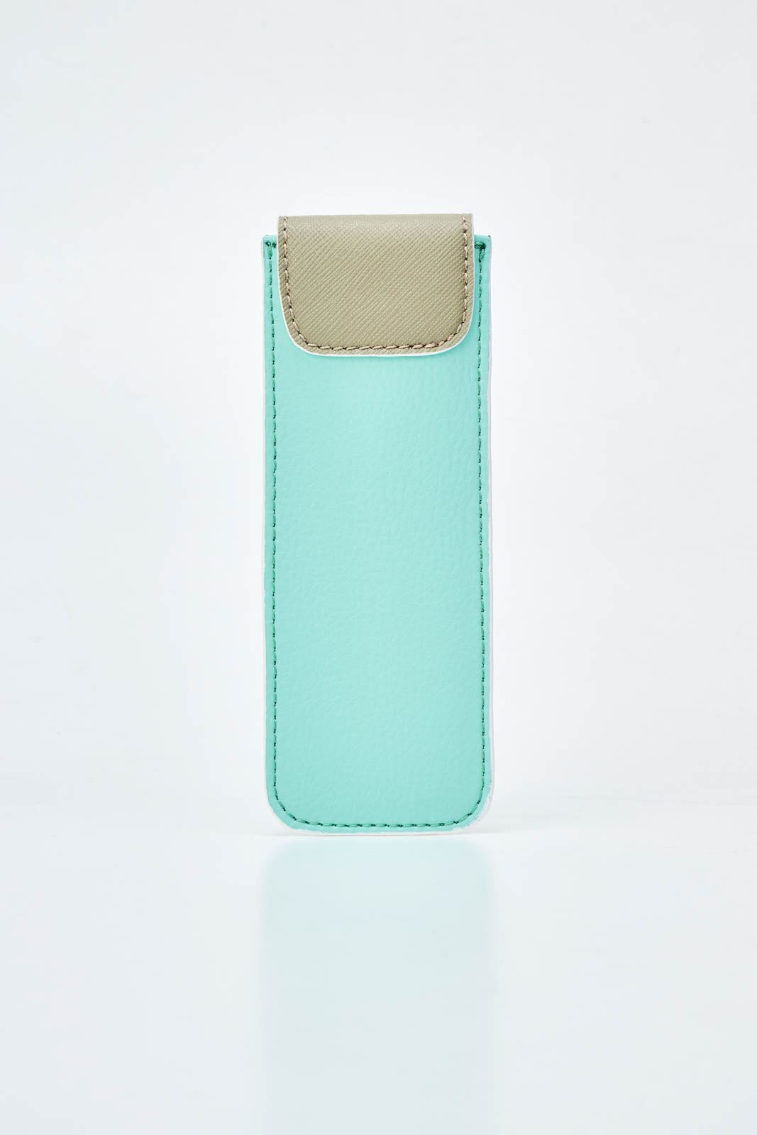 Mushroom Leather Pen Case with Flap
