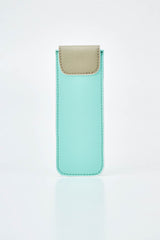 Mushroom Leather Pen Case with Flap