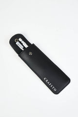 Mushroom Leather Pen Case with Flap