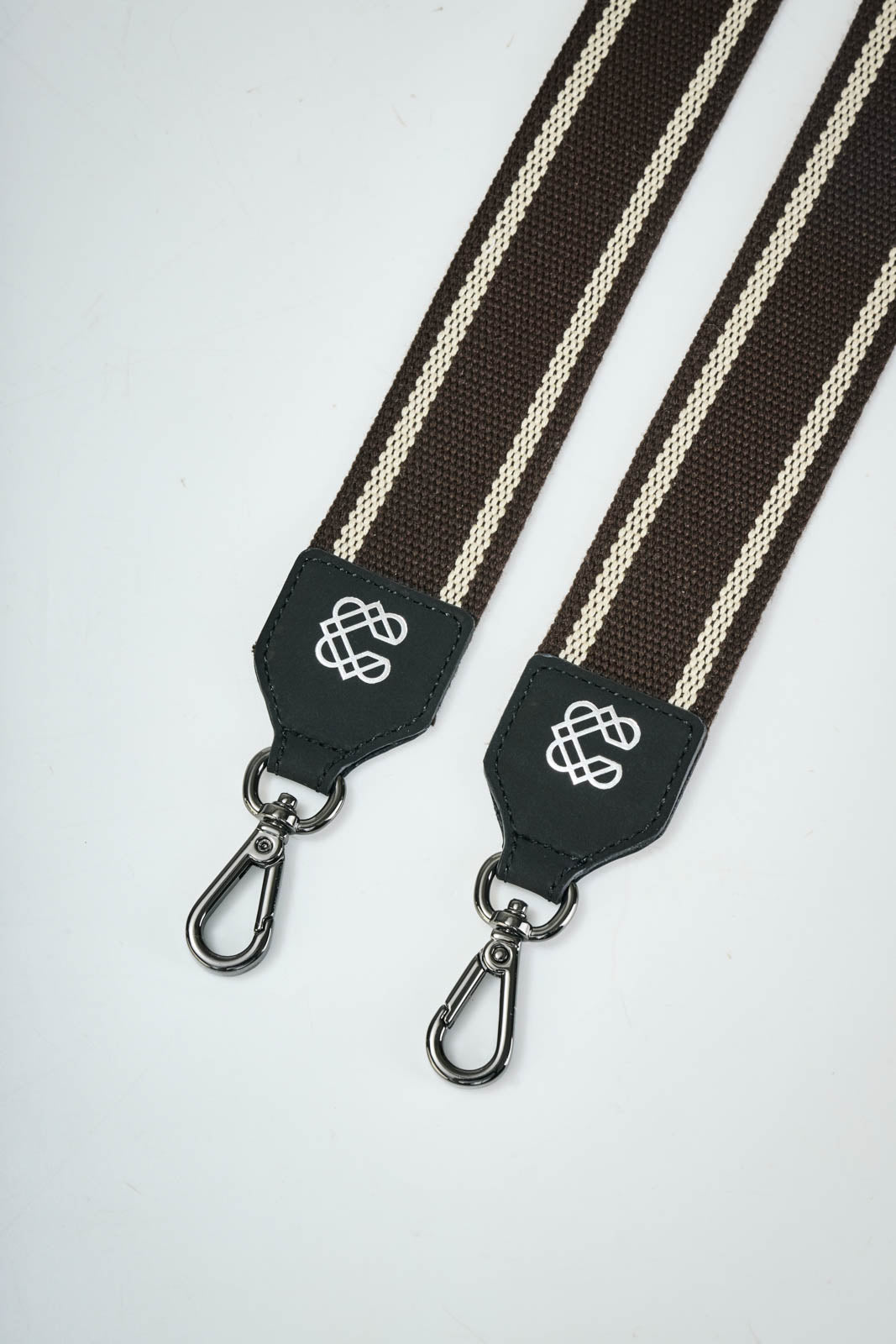 Line x Cone Leather Shoulder Strap