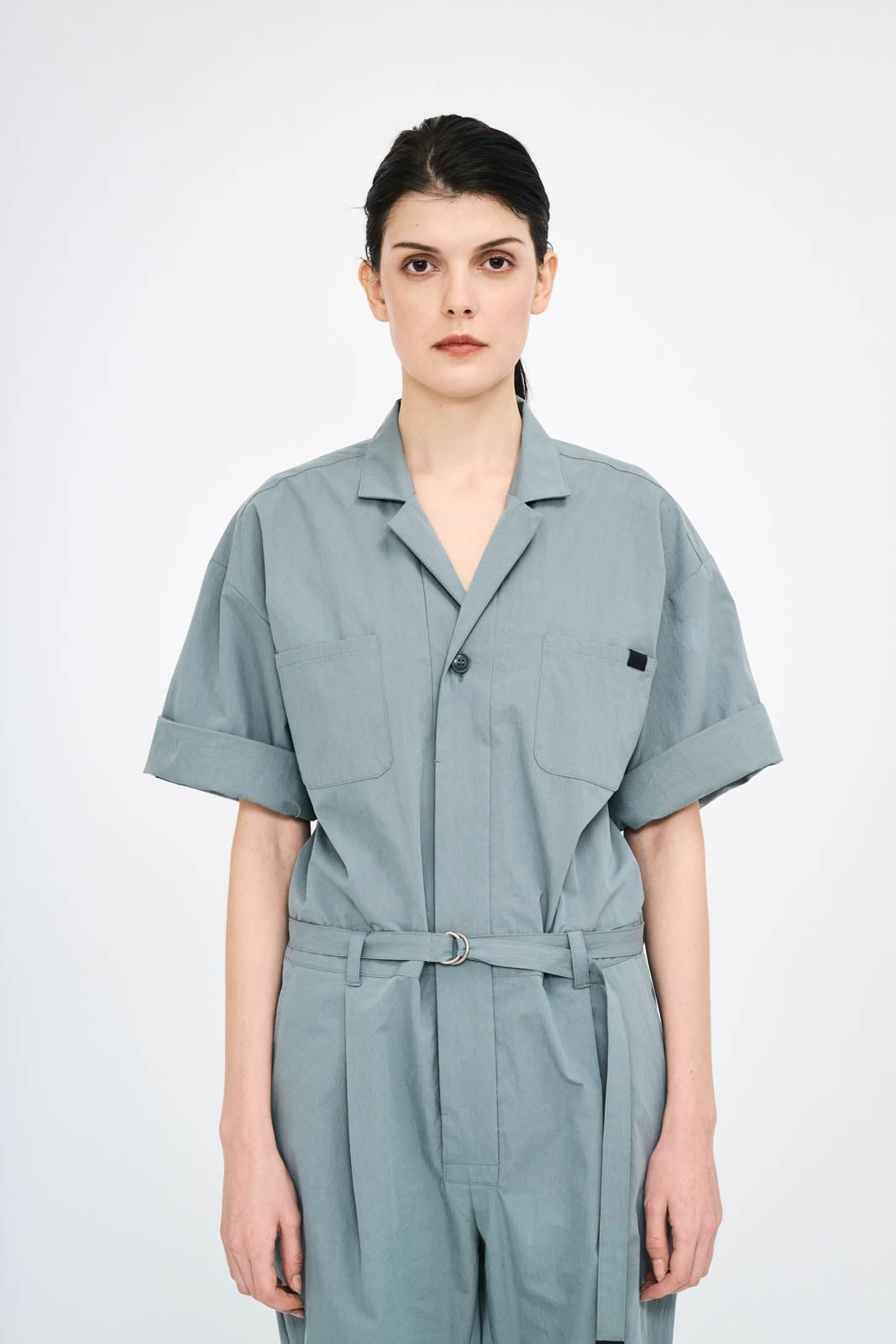Typewriter Half Sleeve Jumpsuit
