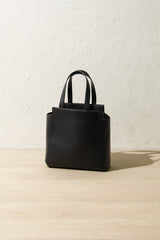 Cactus leather horizontal tote bag