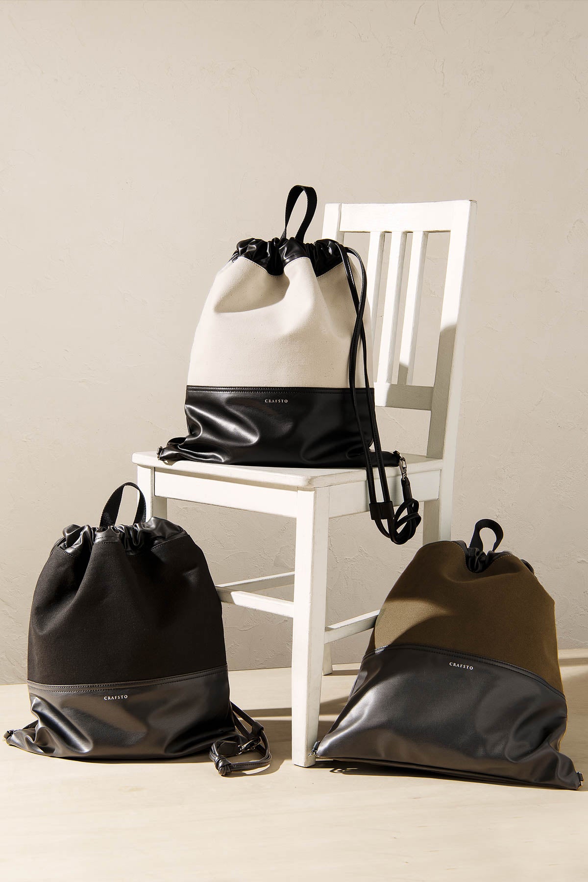 Apple leather crossover organics knapsack