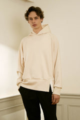 High-gauge double air oversized hoodie