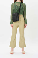 Cactus Leather CrossbodyBag (square)