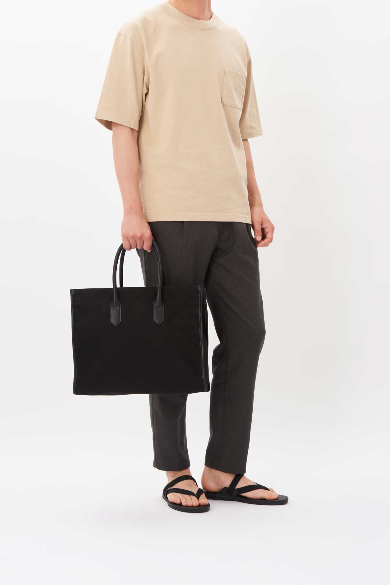Apple Leather&OrganicCotton Tote bag