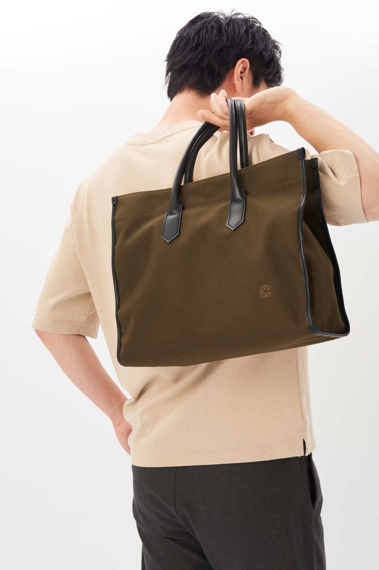 Apple Leather&OrganicCotton Tote bag