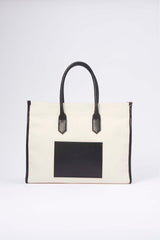 Apple Leather&OrganicCotton Tote bag