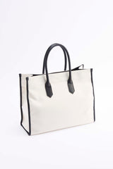 Apple Leather&OrganicCotton Tote bag
