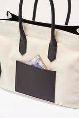 Apple Leather&OrganicCotton Tote bag