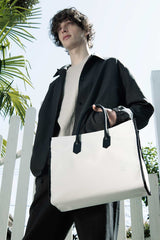 Apple Leather&OrganicCotton Tote bag