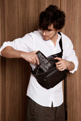 Cactus Leather Crossbody Bag