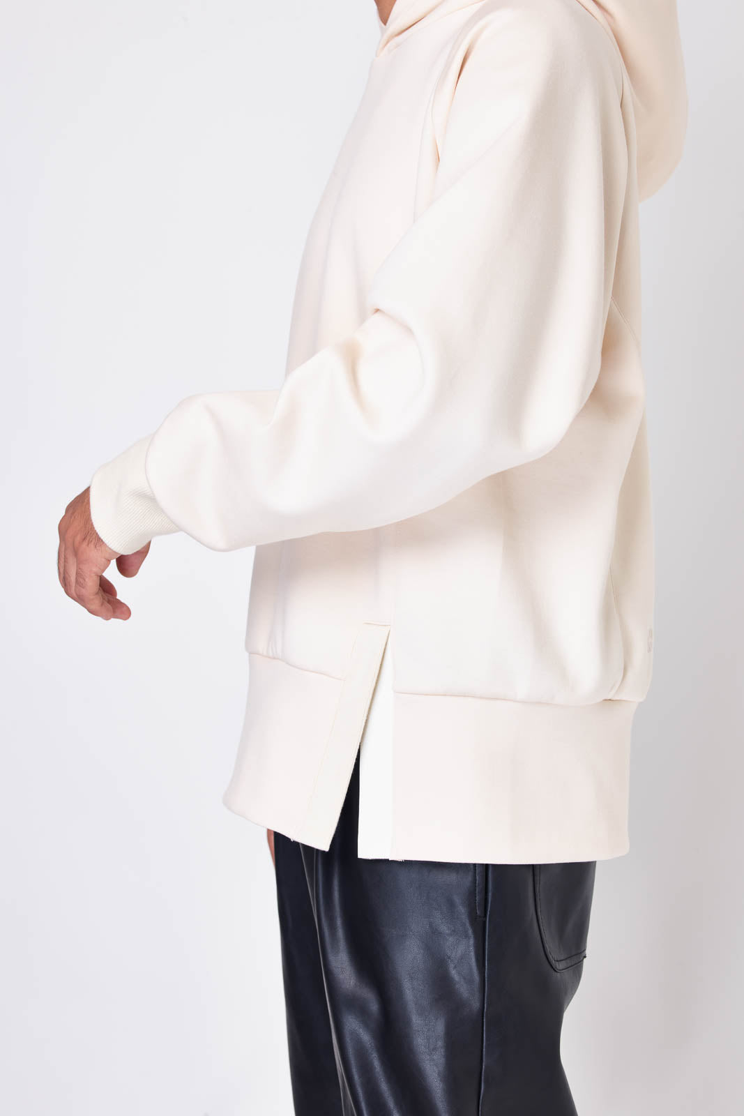 High-gauge double air oversized hoodie