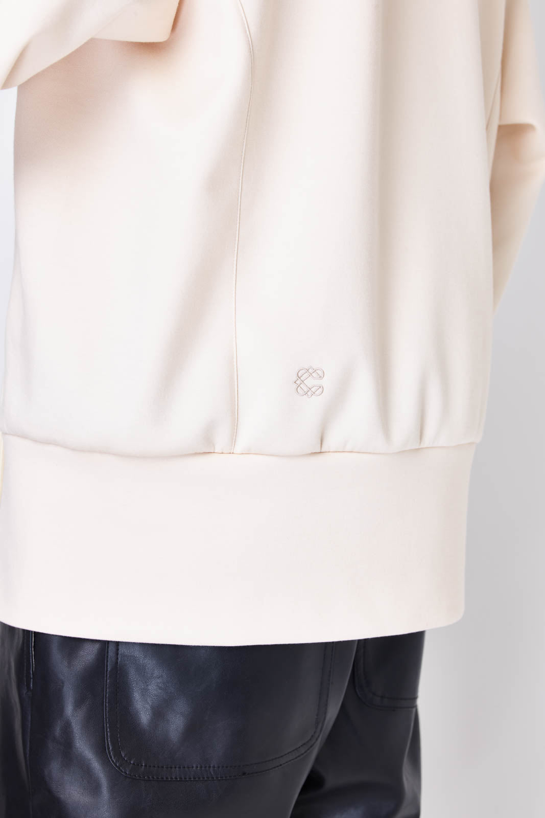 High-gauge double air oversized hoodie