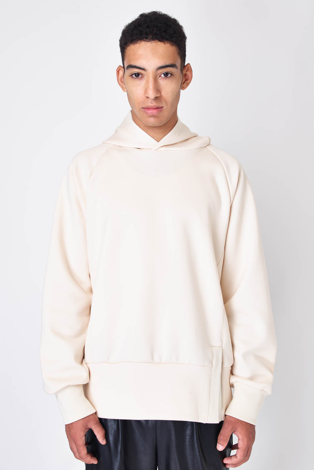 High-gauge double air oversized hoodie