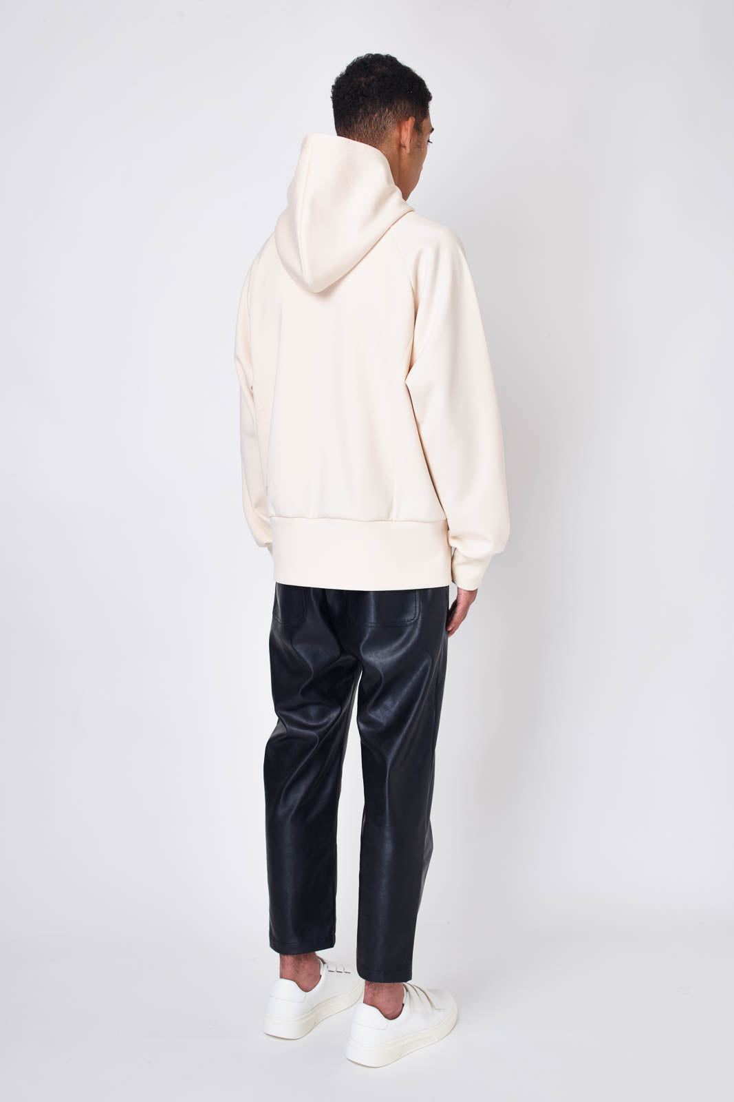 High-gauge double air oversized hoodie