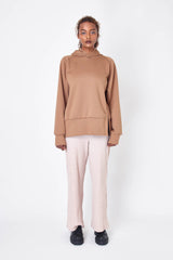 High-gauge double air oversized hoodie