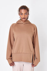 High-gauge double air oversized hoodie