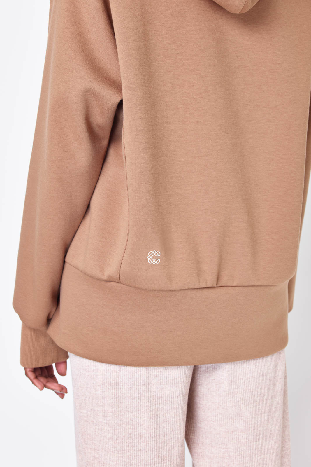 High-gauge double air oversized hoodie