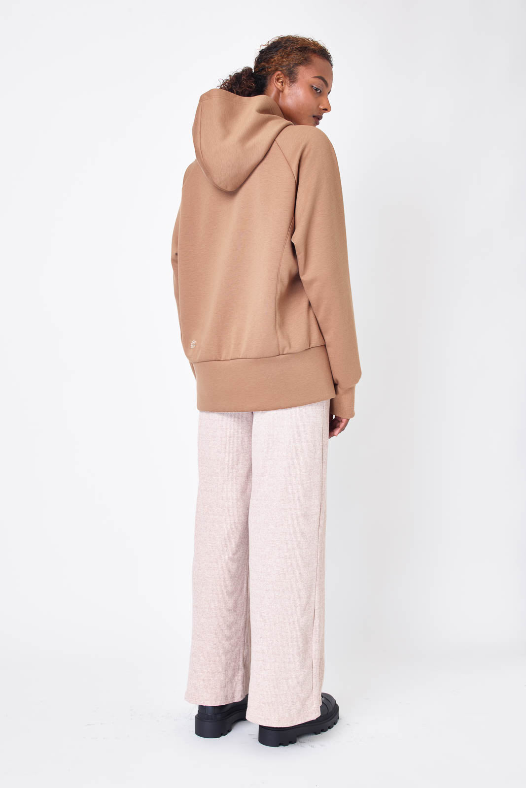 High-gauge double air oversized hoodie