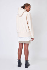 High-gauge double air oversized hoodie