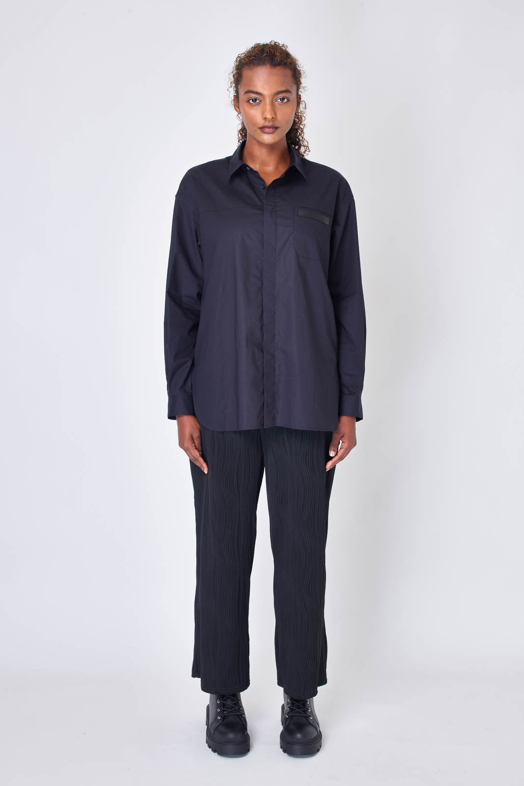 Drop shoulder shirt