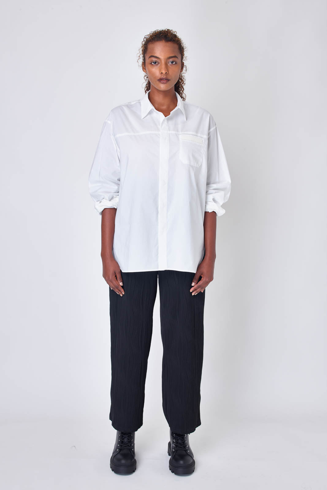 Drop shoulder shirt