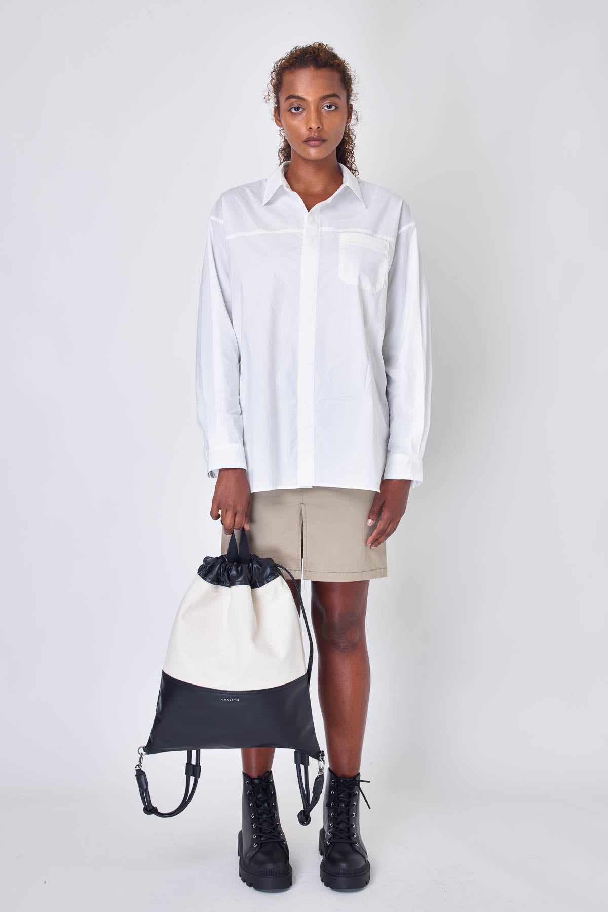 Apple leather crossover organics knapsack