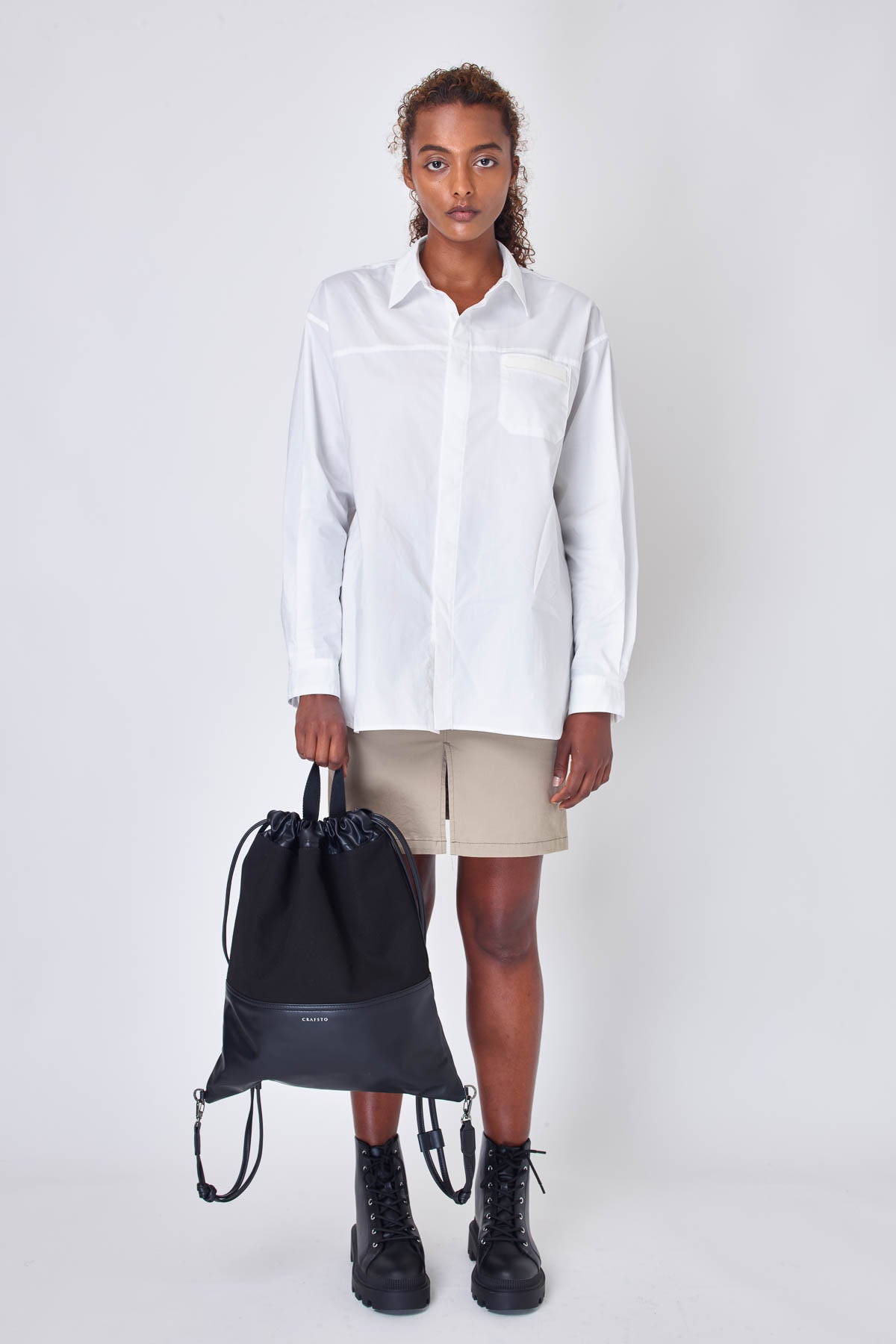 Apple leather crossover organics knapsack