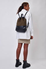 Apple leather crossover organics knapsack